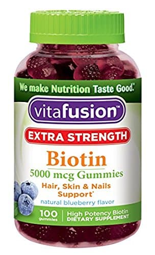 Vitafusion Extra Strength Biotin Gummies, 100 Count - Pack of 2