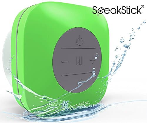 SpeakStick Classic Waterproof Bluetooth Shower Speaker With Built-In Microphone (Green)
