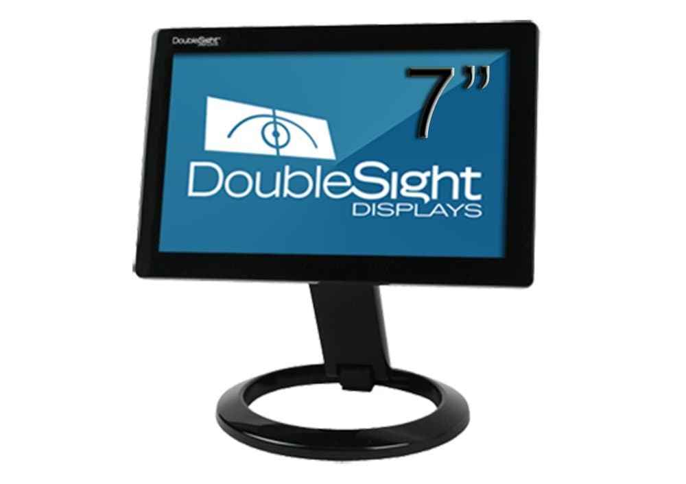 DoubleSight DS-70U 7" Black - PC flat panels (LCD, 800 x 480 pixels, Black, USB 2.0, 350:1, 16:10)