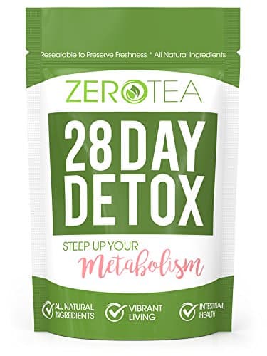 Zero Tea 28 Day Detox Tea, Weight Loss Tea, Teatox Herbal Tea For Cleanse