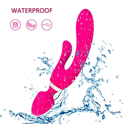 Mini Wireless Wand Massager Handheld Waterproof + Powerful Motor and High Quality Silicone Great for Therapeutic Massage and Relaxation 20 Vibration Patterns and 8 Speed (Cute Pink)