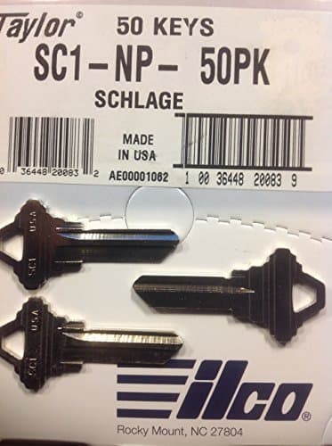 Key blank, Schlage SC1 5-Pin 50 per box