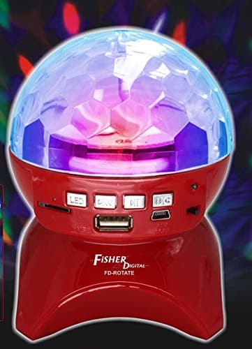 Rotating Ball light/ Rechargeable battery / USB / FM Radio