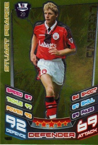 Match Attax 2012/2013 Legend Card - 480 Nottingham Forest STUART PEARCE [Toy]