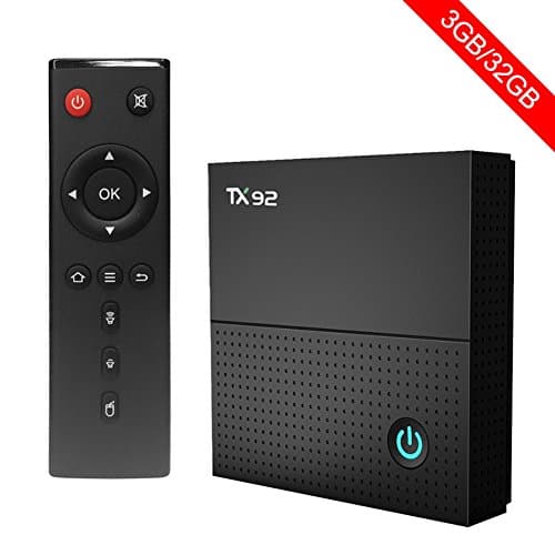 Winbuyer TX92 Smart tv box Android 7.1 Amlogic 3GB+32GB BT 4.0 2.4/5 Dual-Band WiFi 4K UHD &amp; LAN VP9 DLNA H.265