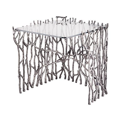 Dimond Home Small Silvered Sticks Side Table, 22" x 22" x 25"