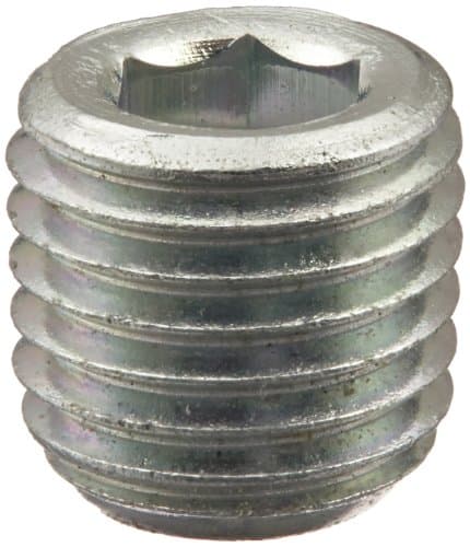 Eaton Weather head C3169X1 Carbon Steel Fitting, Hex Socket Plug, 1/16" NPT Male (Pack of 10)
