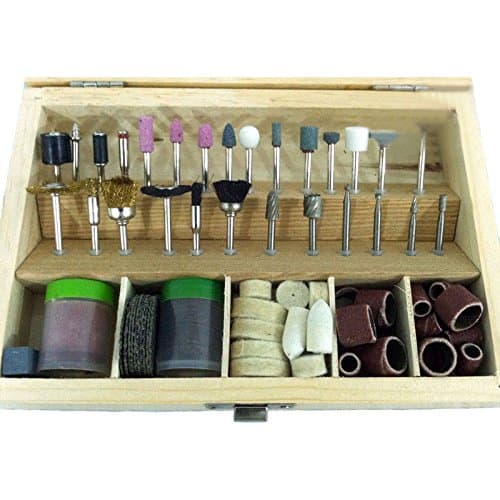 100Pc Rotary Tool Accessory Set Dremel 1/8" Shank Gunsmith Hobby + Case