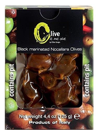 Pitturi Sergio Nocellara Olives, Black,4.4 Ounce