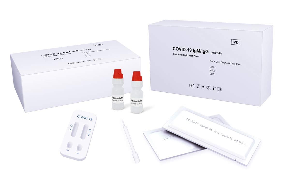 Rapid CoronaVirus Test Kit for Human Immunoglobulin Antigen Detection of IgM and IgG in your Blood - Finger Prick Home Virus Test Kit 15 Minute Corona Virus SARS COVID-19 nCoV FLU Dengue West-Nile (2)