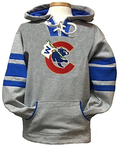 Train Wreck Creations Thats Cub Golden Flying W Run Game Day Hoodie (Medium)