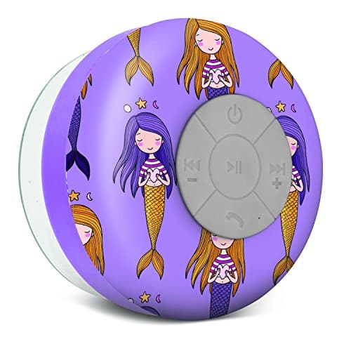 Aduro AquaSound WSP20 Shower Speaker, Portable Waterproof Wireless Bluetooth Speaker (Mermaid)