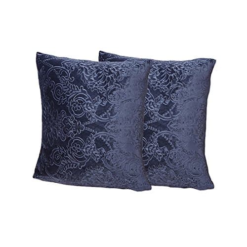 MOVING GARDEN Jacquard Sofa Covers Stretch Elastic Fabric Flower Printing Chari Loveseat Sofa Slipcovers Pet Dog Couch Protector (2 x Pillowcase (no inner), Blue)