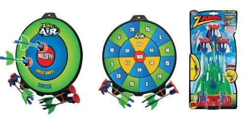 Zing Air Mega Target 18" Double Sided + Z Ammo Zartz Suction Cup Refill (3 arrows)