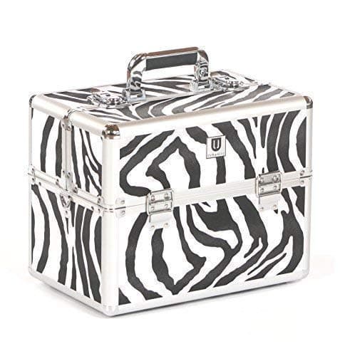 Classic Professional Aluminium Beauty Case Cosmetic Makeup Box Zebra