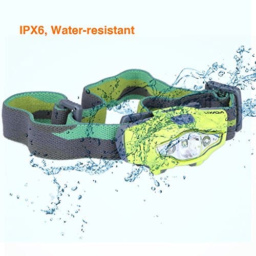 New LIXADA LED Headlamp Flashlight White Red Strobe Emergency Waterproof headlight Camping Fishing Light IPX6 head torch