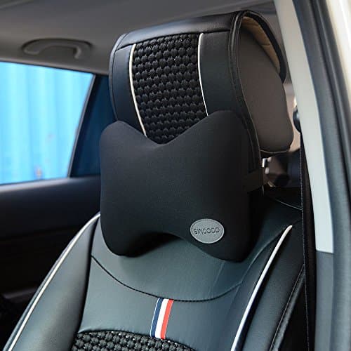 Car Neck Support Pillow,Memory Foam Neck Rest Pillow,2 PCS(Black)