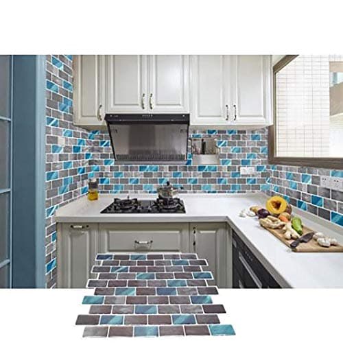 TEXXIS Home Decor Self-Adhesive Wall Tile Sticker 3D Backsplash Marble DIY Wallpaper Wall Stickers