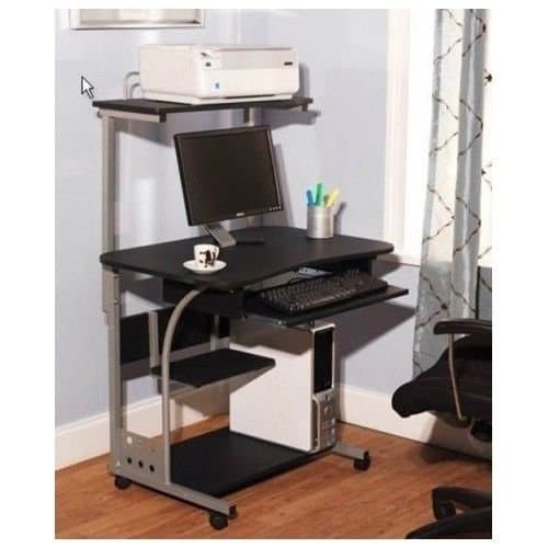 Home Computer Furniture Storage Organizer CPU Shelf Study Desk Workstation