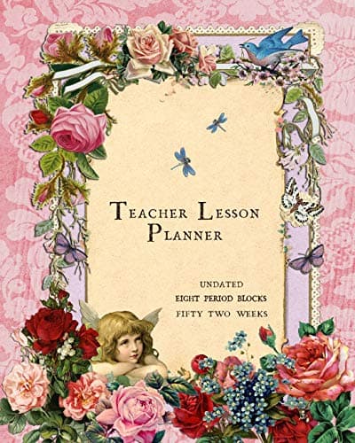 Teacher Lesson Planner: 8 Period Weekly Class Plan; Days Horizontally Across the Top, Pink Undated Daily Schedule, 52 Weeks Record Notebook for ... or College, Appreciation Organizer Gift Paperback – 26 Jun 2019