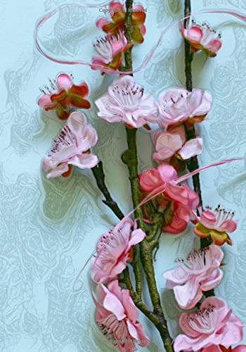 Cherry Blossom Branch Notebook -- Creative Journal: LINED, College Ruled, 7x10, Cream Paper, 184 Pages Paperback – 11 Oct 2018