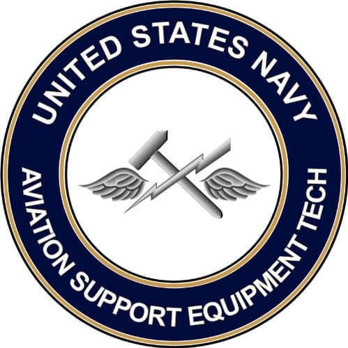 US Navy Aviation Support Equipment Tech 3.8" Decal