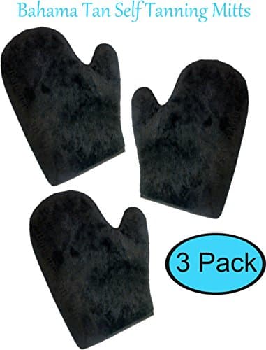 6 Pack Reusable & Washable, Bahama Tan Self Tanning Mitt with Thumb, Double Sided, Ultra Soft Full-Size Gloves for a Flawless, Streak Free Tan. Premium Applicator Mitts great for all Sunless Tanners.