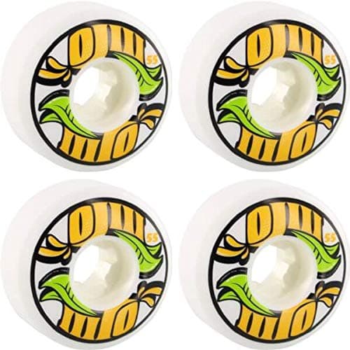 OJ Wheels From Concentrate EZ Edge White Skateboard Wheels - 55mm 101a (Set of 4)