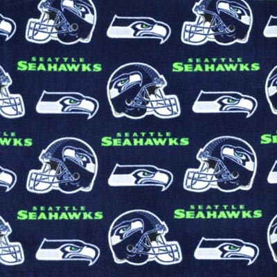 NFL Licensed Seattle Seahawks All Over 60'' Width Fleece Fabric Sold by The Yard