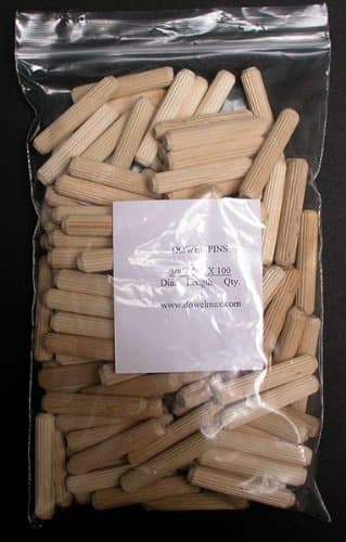Package of 100 x 3/8 x 1-1/2 Dowel Pins