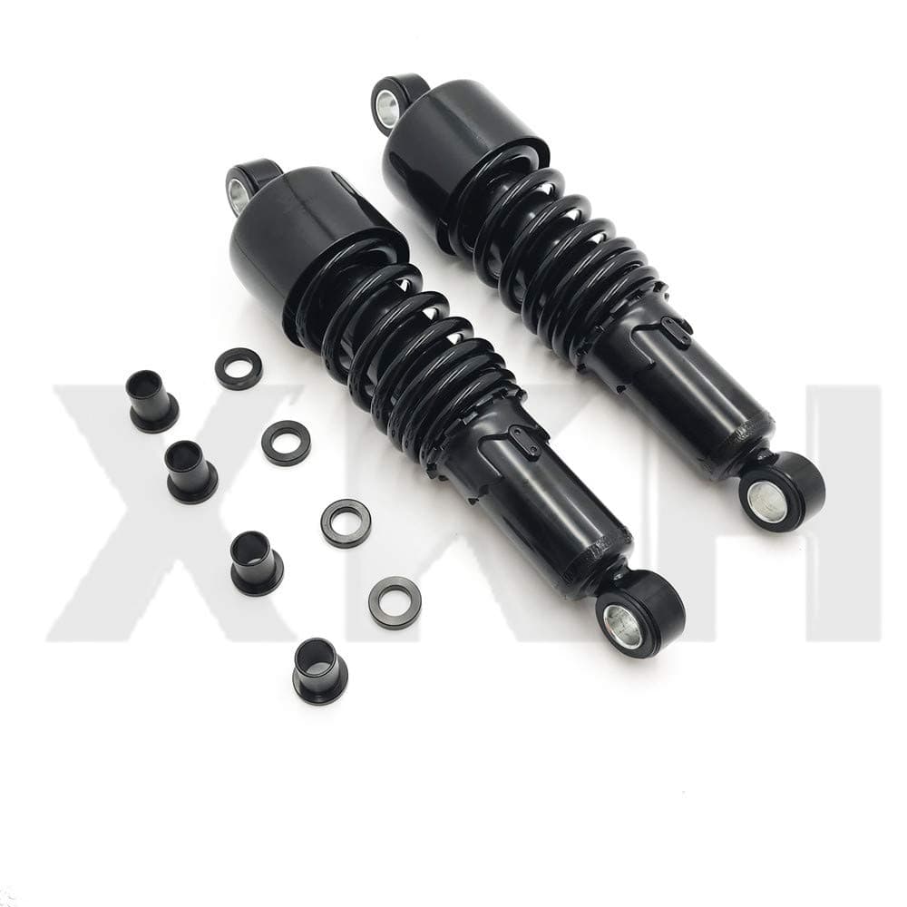 SMT- Black 10.5" Slammer Lowering Shocks Pair Compatible With 84-2013 Harley Sportster 883 1200 [B07JN2JTB5]