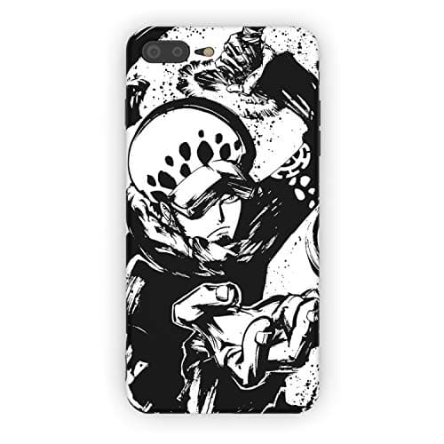 Rusiya iPhone 7/8 case one Piece Anime Manga Cool 10 Designs Figure Japanese IMD TPU Pattern Anti-Scratch Anti-Finger Soft Slim Shockproof Flexible Cover Case (Law1, iPhone 7/8)