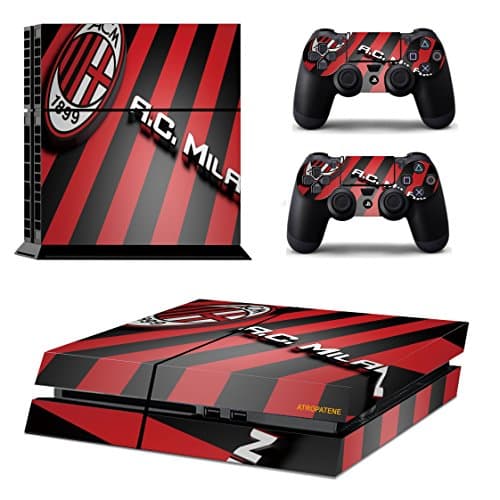 PS 4 Playstation 4 Console Skin & Remote Controllers Skin - Soccer Football Club Football Team - Milan