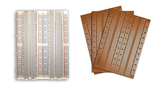 Double Breadboard + 3 Prototype Breadboard PCB (Veroboard)