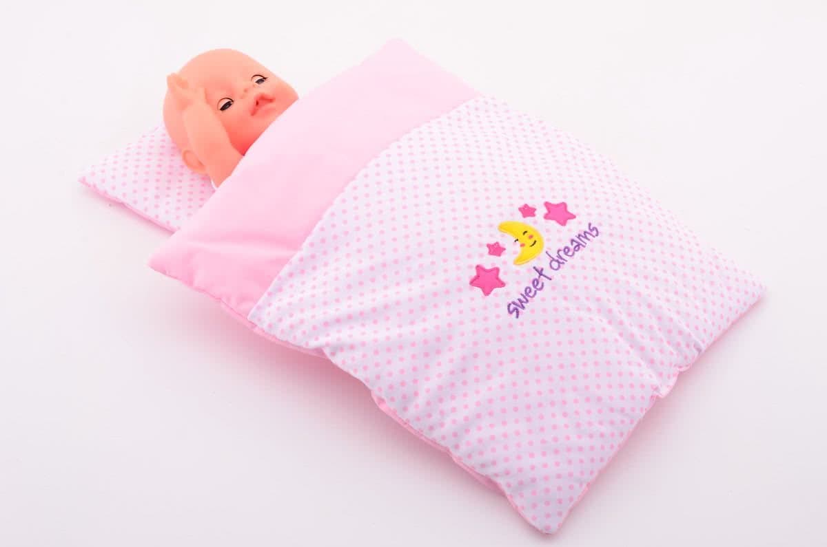 Dolls Accessories Pillow And Blanket Set Dolls Bedding Set For Doll Bed