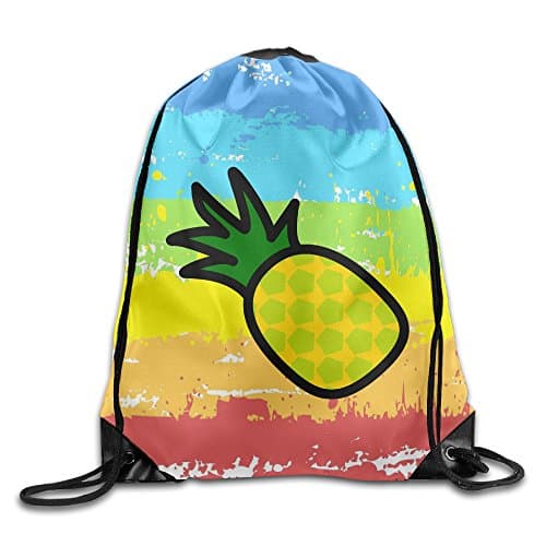 Gym Drawstring Bag Pineapple Icon Cute Cartoon Logo Backpack Bag