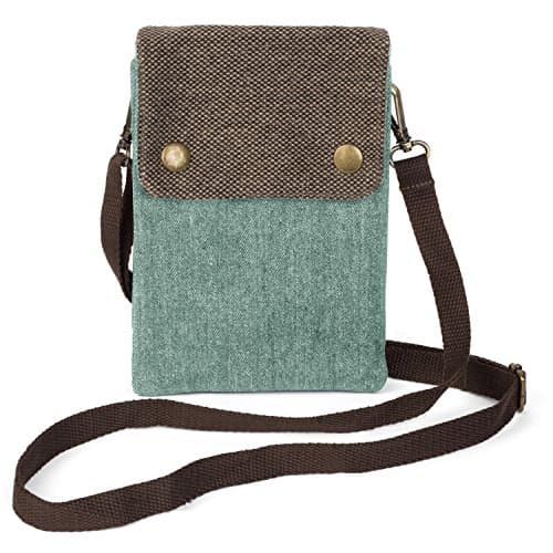 Canvas Passport Holder | Multi-Pocket with Neck Strap &amp; Wrist Band | Travel Pouch | Cell Phone &amp; Card Purse | Passport Wallet Organizer …