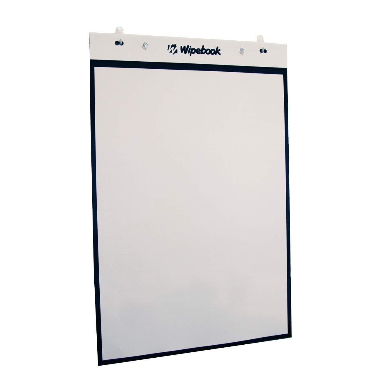 WIPEBOOK Flipchart - Portable and Reusable whiteboard Flipchart, 24"x 36", eco-Friendly Dry-Erase Board, with 20 Surfaces: 10 Graph + 10 Blank