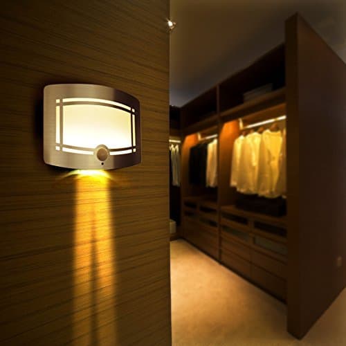 Worldoor® 10 LED Wireless Light-operated Motion Sensor Activated Battery Operated Sconce Wall Light / Motion Sensor Light, Motion Detector LED Wall Light, Motion Sensor Activated Battery Operated, For Hallway, Pathway, Staircase, Garden, Yard, Wall, Drive Way