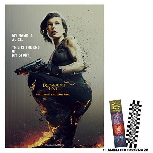 Resident Evil: The Final Chapter (2017) - Alice - 13 in x 19 in Movie Poster Flyer BORDERLESS + Free Bookmark