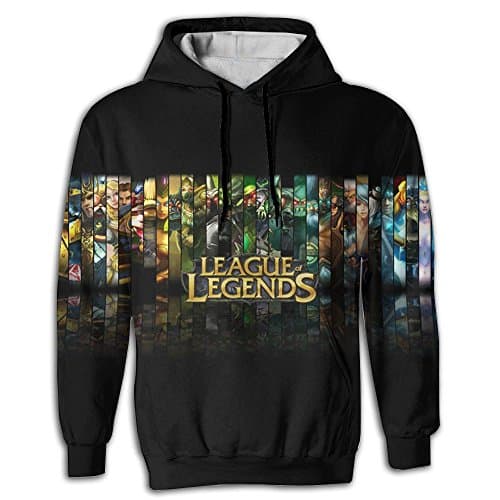 Odden 474-League Of Legends Realistic 3d Digital Print Pullover Hoodie Hooded Sweatshirt