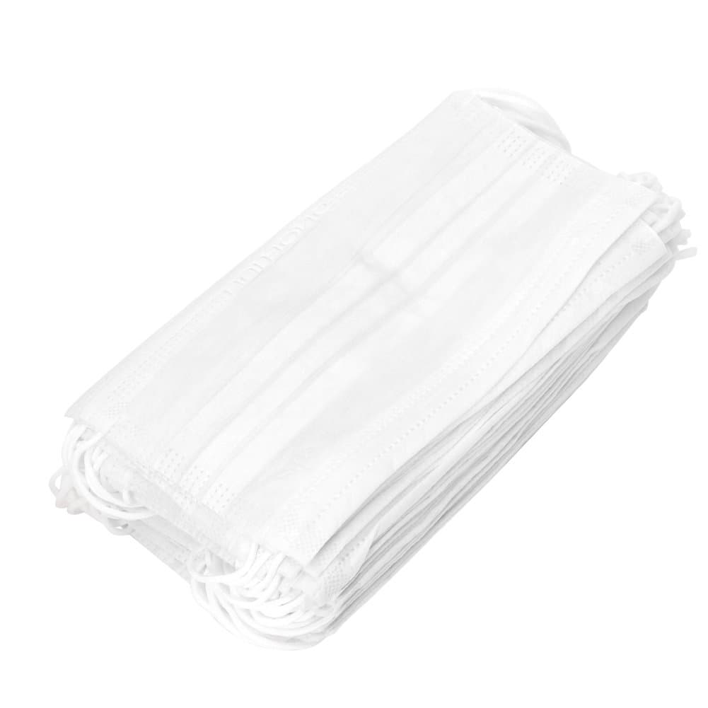 Yinuiousory Pack of 50 Disposable Mouth Shield, 3-ly Earloop Non-Woven Dust-Proof Face Guard Protection