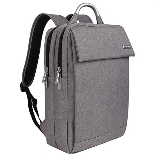 Prince Travel 15.6" Laptop Computer Backpack Waterproof Shockproof and Lightweight Oxford Fabric Travel Backpack College Bookbags School Bag (04, Grey)