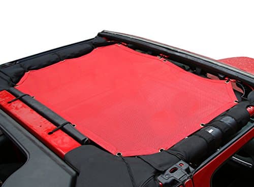 Santu Red Eclipse Top Sun Shade Provides UV Protection for Jeep wrangler 2-Door JK or JKU(2007-2017)