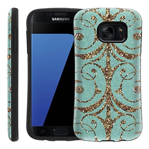 [Vintage Gold] Samsung Galaxy S7 [SHOCK] Dual Layer Rugged Dirtproof Shockproof PC TPU Bumper [Hybrid Armor] Drop-Protection for [Samsung Galaxy S7]