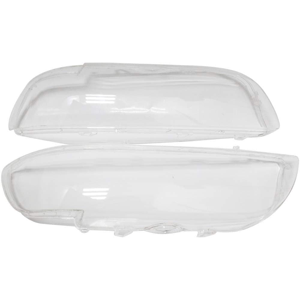 Carrfan Headlight Lens Cover, 1 Pair Left and Right Side Car Headlamp Lense Clear Lens Cover for BMW 5 Series E39 518 520 523 52