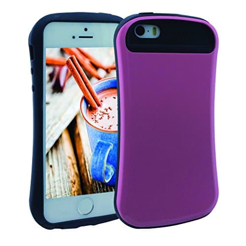 iPhone 5s Case, KYAL (TM) SHOCK ABSORPTION / HIGH IMPACT RESISTANT Full Body Hybrid Armor Case for Apple iPhone 5 / 5s - Bonus Stylus Pen and Screen Protector - Purple