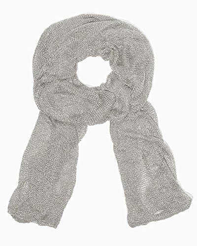 Metallic Mesh Scarf (SILVER)