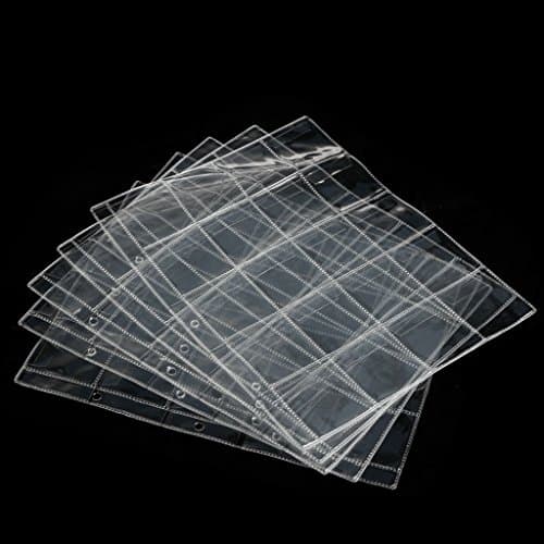 Coin Holders, 20Pockets Classic Coin Holders Folder Pages Sheets For Storage Collection Album
