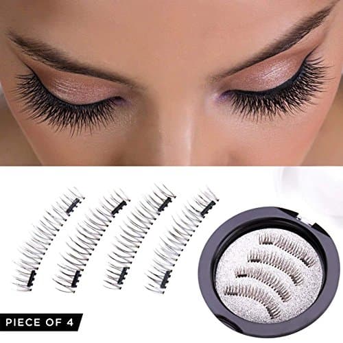 Magnetic Eyelashes Dual Magnet Glue-free 3D Reusable Full Size Premium Quality Natural False Lashes